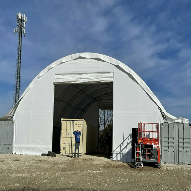 Tenda de abrigo de armazenamento de edifícios de tecido portátil