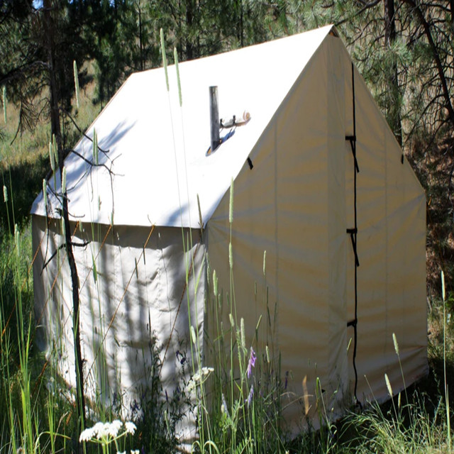 Tenda de parede de lona para acampamento portátil ao ar livre com fogões