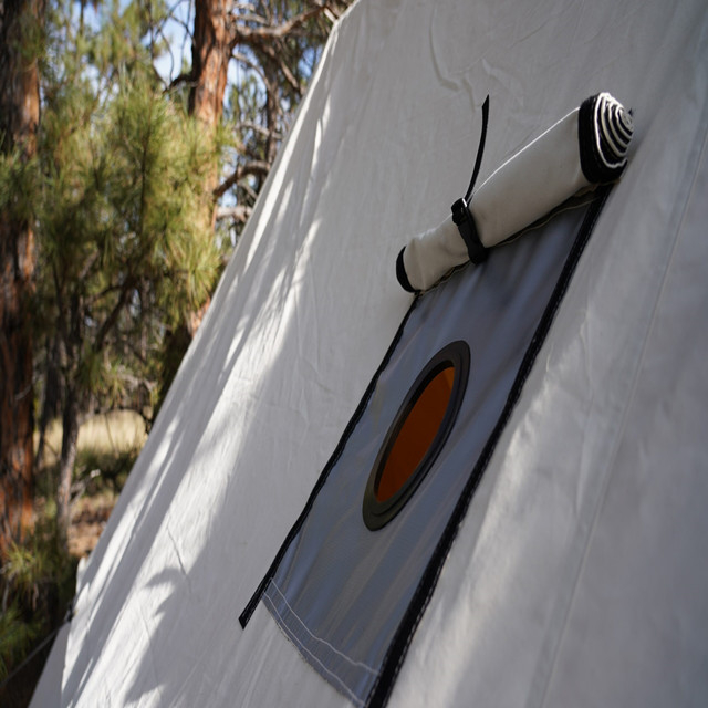 Tenda de parede de lona para acampamento portátil ao ar livre com fogões