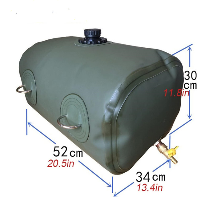 Tanque diesel de bexiga de combustível de óleo flexível portátil e macio TPU