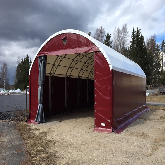 Tenda de abrigo de armazenamento de edifícios de tecido portátil