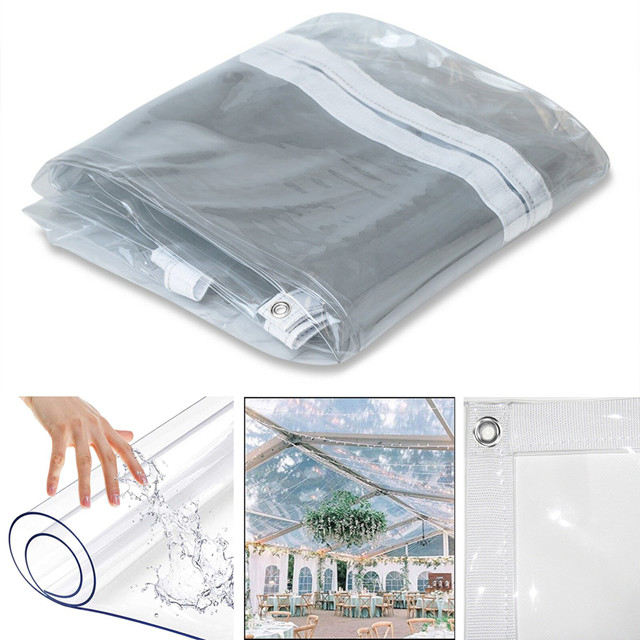 Lonas transparentes de vinil de PVC de vidro resistente retardante de fogo